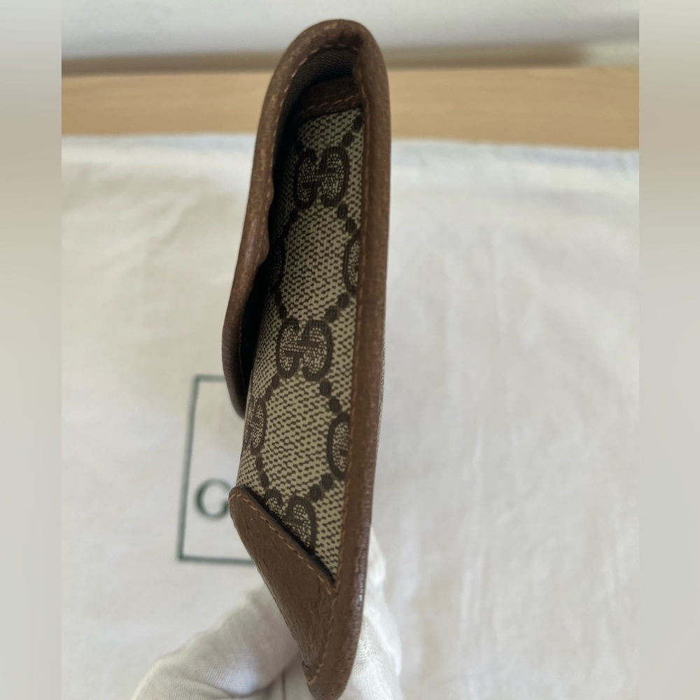 Vintage Gucci GG Supreme Sherry Line Clutch Italy Rare - Picture 10 of 15